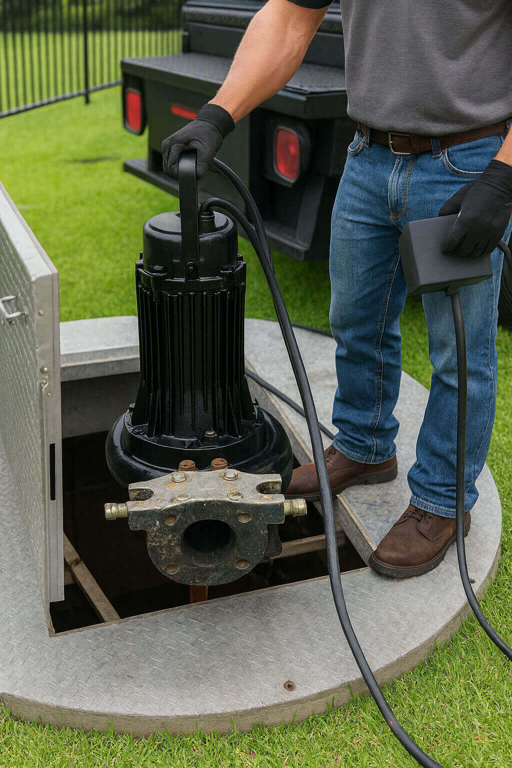 Installation de pompe de relevage