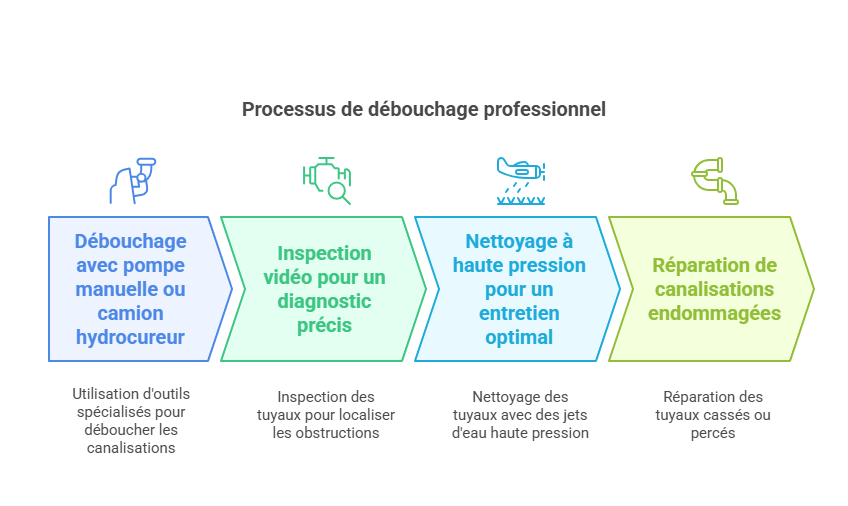 canalisation bouchée Destop inefficace